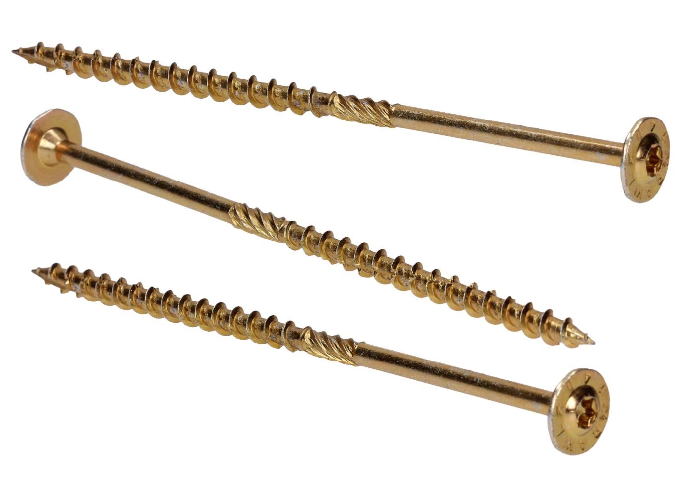 Long Wafer Head TORX Screws Self Tapping Wood Chipboard 8 mm Yellow 80-400 mm (25, 8 x 300mm)