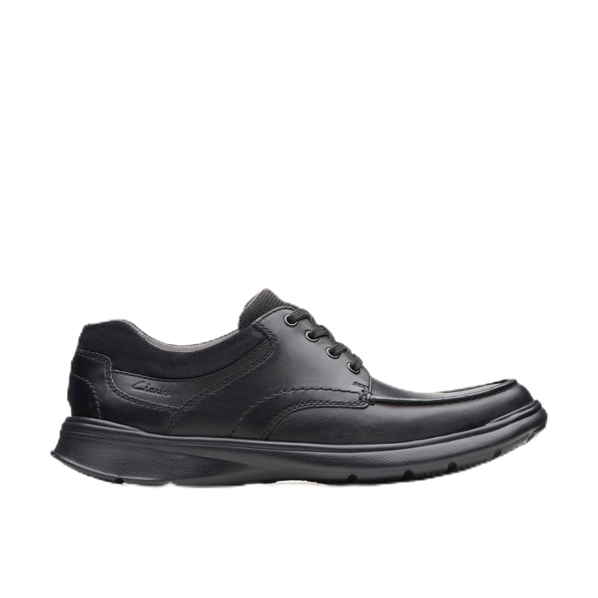 Clarks Cotrell Edge Mens Blk Smooth Lea, 9.5