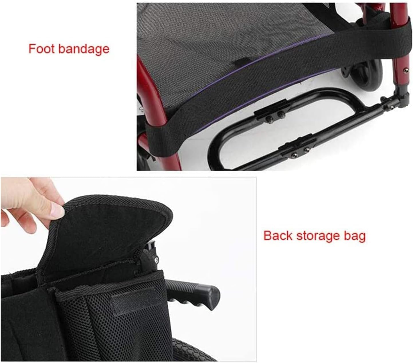 SYALEO Ocio Deportes Silla de Ruedas Aleación de Aluminio Silla de Ruedas Manual Ligera Plegable Autopropulsada Silla de Ruedas Silla de Transporte Ayuda de Movilidad para Ancianos discapacitados