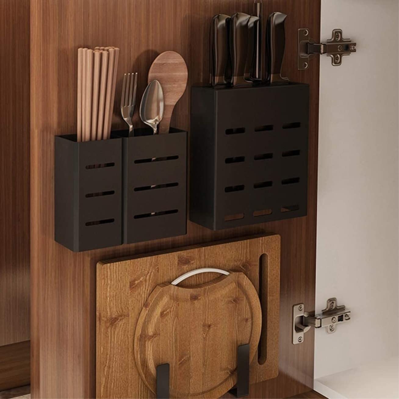 Stojak Kuchenny na Noże Bez Noży, Uchwyt Na Nóż Do Zawieszenia Ścianie Stojak Ze Stali Nierdzewnej Narzędzia Kuchenne Knife Block