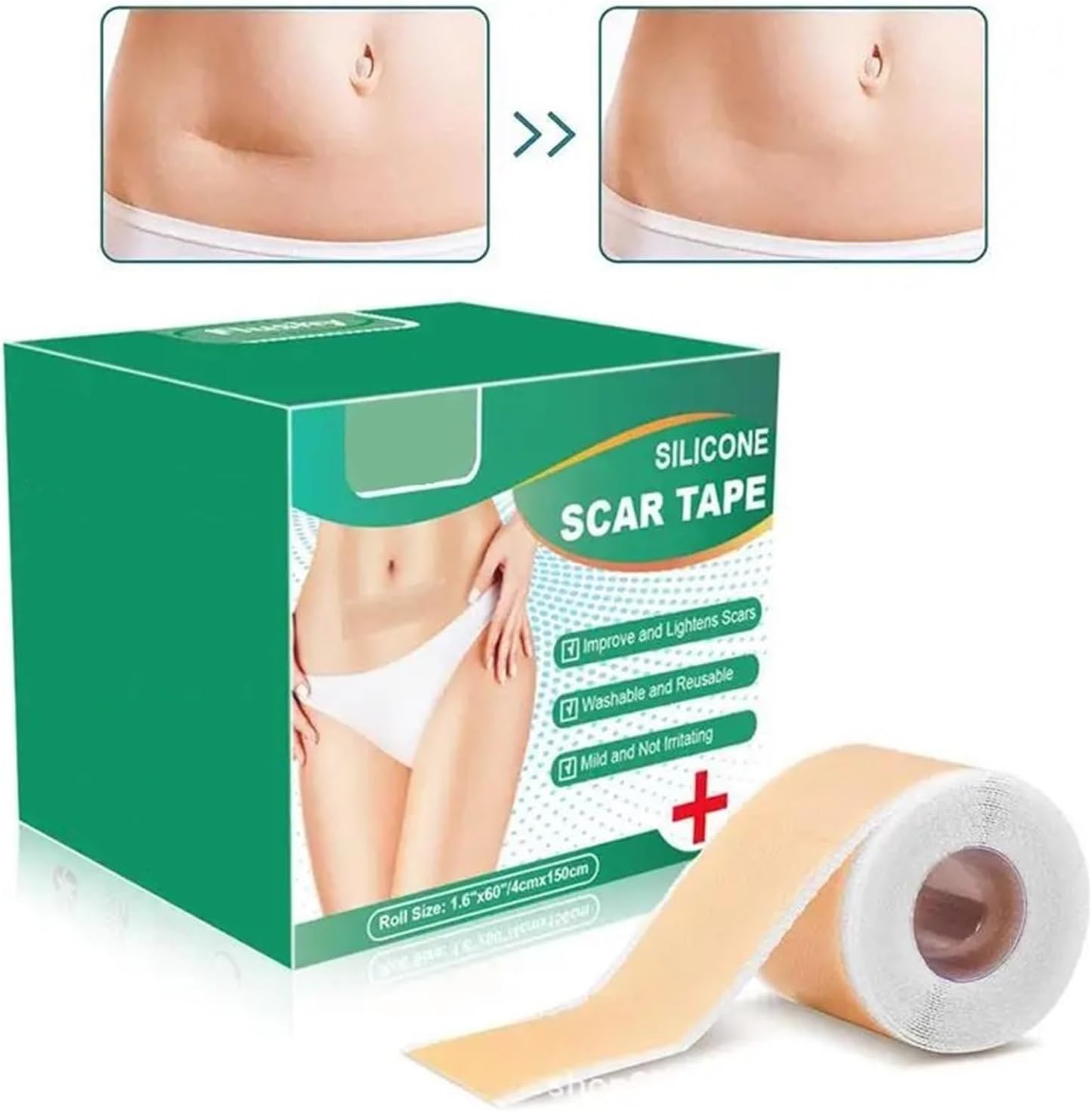 Tattoo Cover Up Patch 1Roll Silicone Gel Scar Patch Self Adhesive Covering Patch(4X300CM)
