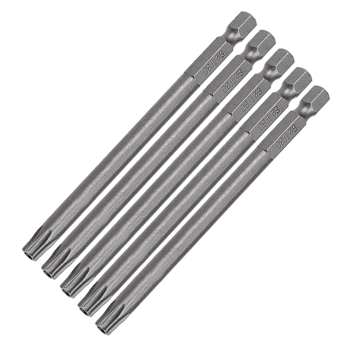 TA-VIGOR 5Pcs T30 Torx Head Screwdriver Bits 1/4 Inch Hex Shank