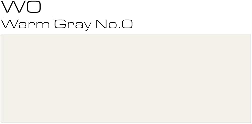 Miniatura 2 de Copic - Marcador de boceto, barril de forma ovalada, puntas medianas anchas y superbrochas, W0 gris cálido 0 (W0-S)