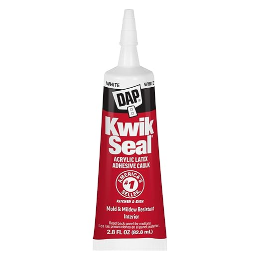 DAP Kwik Seal Sellador Adhesivo para Cocina y Baño, Blanco, 2.8 oz miniatura 2