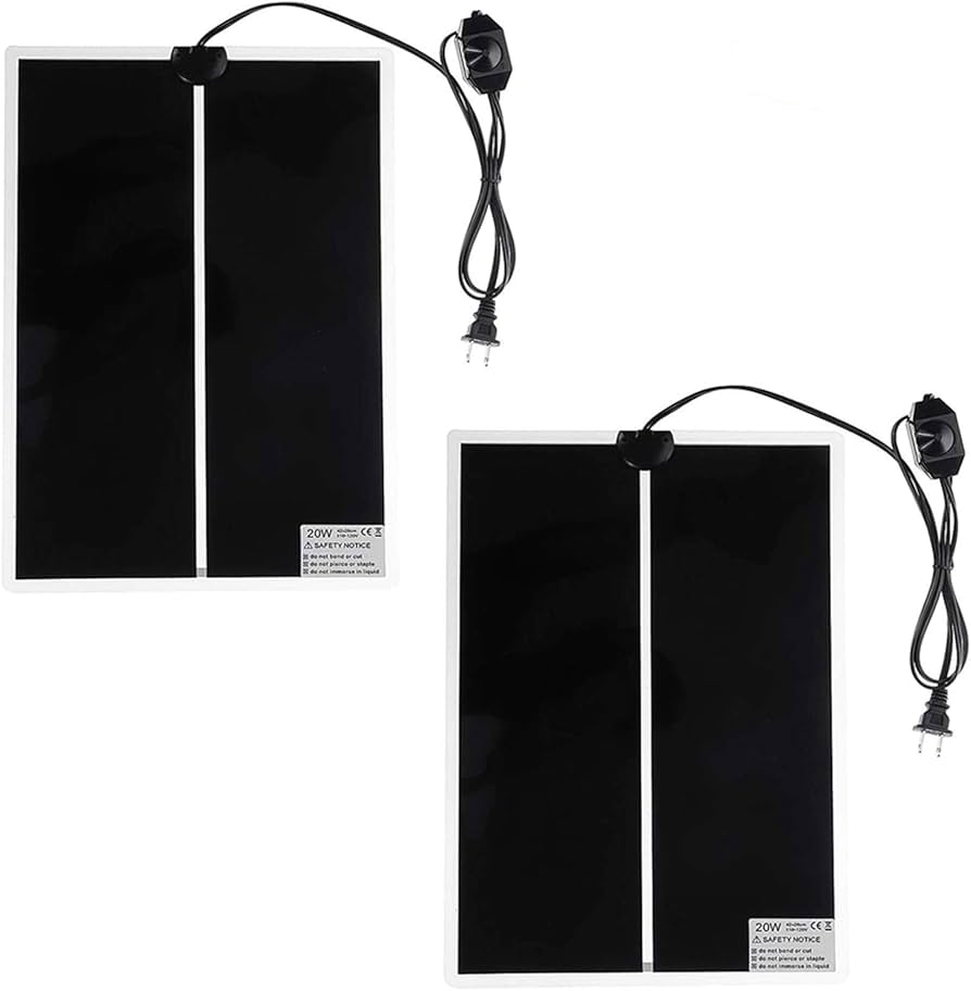 REPTILE HEAT M20W 2個　　XS6W 1個 Amazon.com : 2 Pack 20W Reptile Heating Pad Tank Warmer with