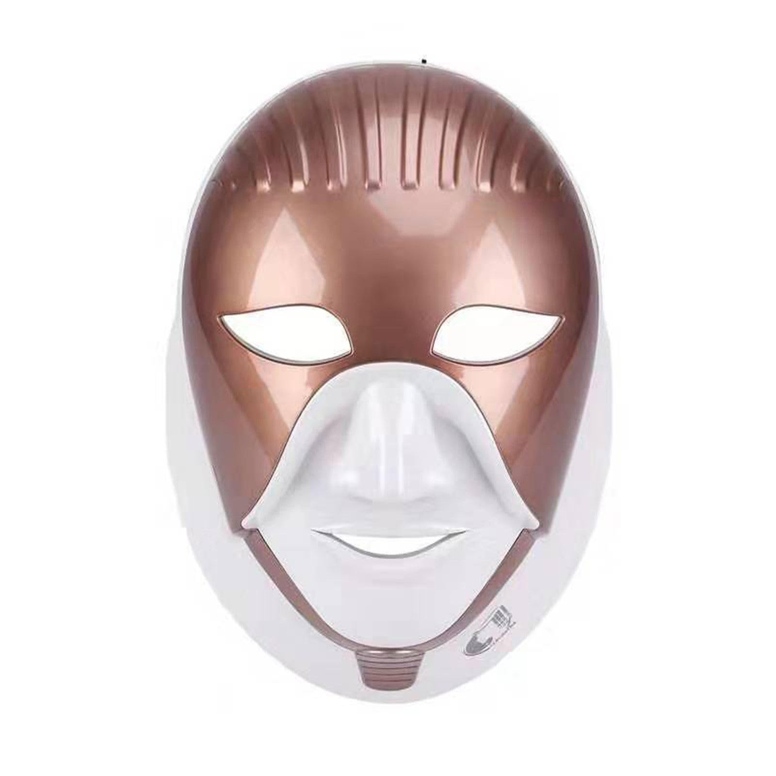 Instrumento de máscara Facial Led, instrumento de belleza para rejuvenecimiento de fotones coloridos, máscara de belleza recargable, herramientas de belleza,Gold