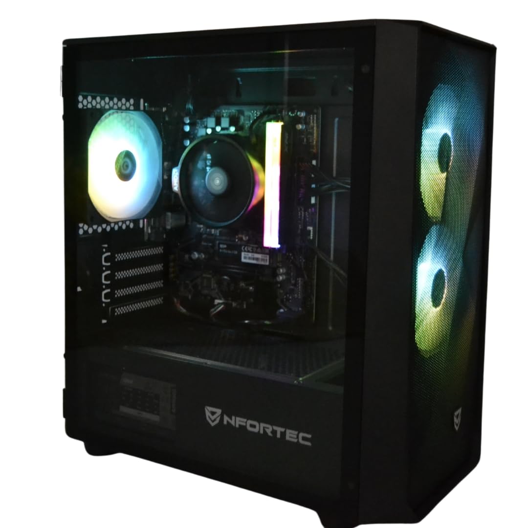 PC Gaming Completo • TrendingPC • Ryzen 5 5600GT Pro 6X 4,60Ghz • 16Gb RAM DDR4 RGB • 500gb m.2 SSD • AMD Radeon Vega 7 Graphics • Windows 11 • WiFi • Monitor 24" 100hz • Teclado, Auriculares y ratón