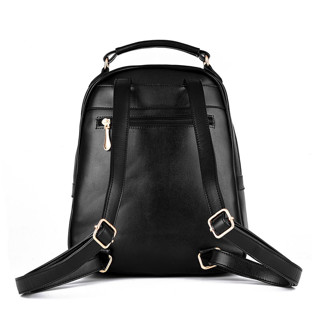 AINUOEY Donna Borse a Zaino Borsa a Zainetto Elegante Tracolla Zaini Firmate Marca Zainetti Antifurto PU pelle 76605 1 pz Nero