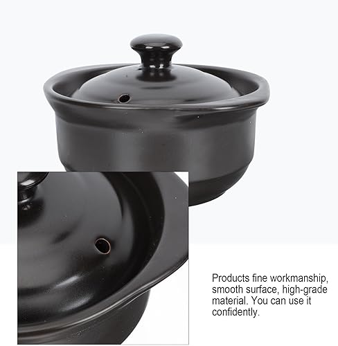 Miniatura 2 de Kichvoe Cacerola coreana para parrilla, platos redondos para hornear con tapas, olla multifunción para sopa, placa de parrilla para estufa de gas,