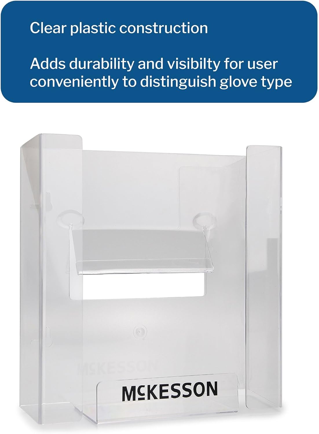 McKesson Glove Box Holder, 3 Box Capacity, Horizontal or Vertical Mounting, 10 1/4 in x 3 1/8 in x 15 1/4 in (L x W x H), 1 Count
