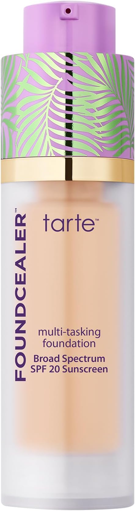 tarte Babassu Foundcealer Dewy Foundation Broad Spectrum SPF 20 Sunscreen – Foundation & Concealer in 1 with SPF, Vegan Skincare Makeup with Radiant Buildable Medium Coverage, Cruelty Free