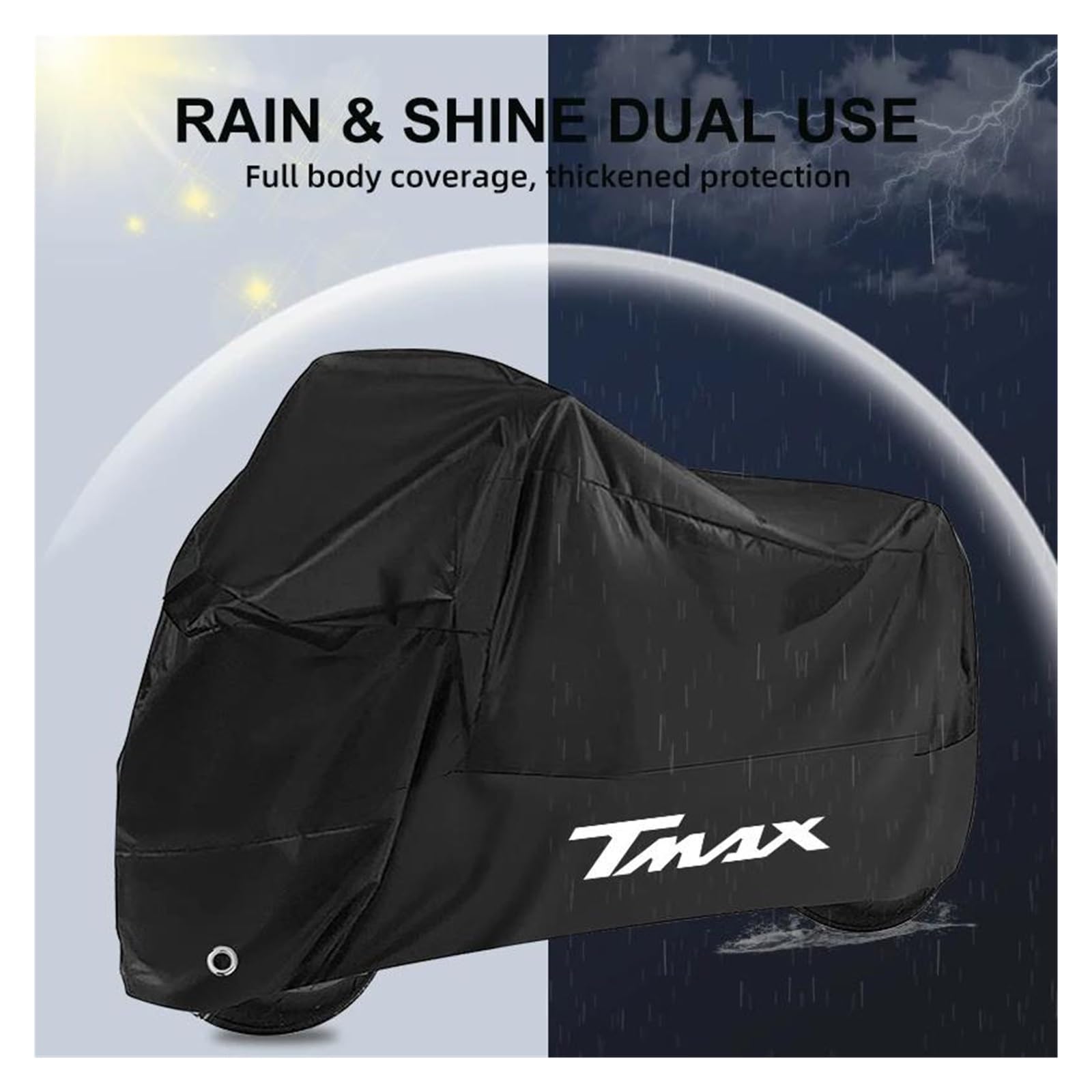 Funda para Motocicleta, Protección UV para Exteriores, A Prueba De Polvo Y Lluvia, para Yam&AHA T-MAX 500, TMAX, 560 TMax 530(XXXX-Large)