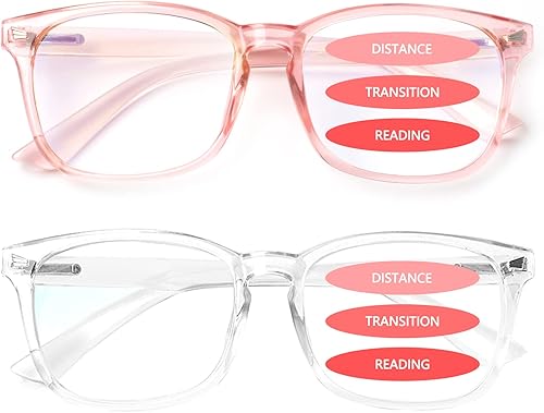 SIGVAN Lentes progresivos multifocales para computadora para mujeres y hombres, con bloqueo de luz azul, lentes de lectura con bisagra de resorte (1