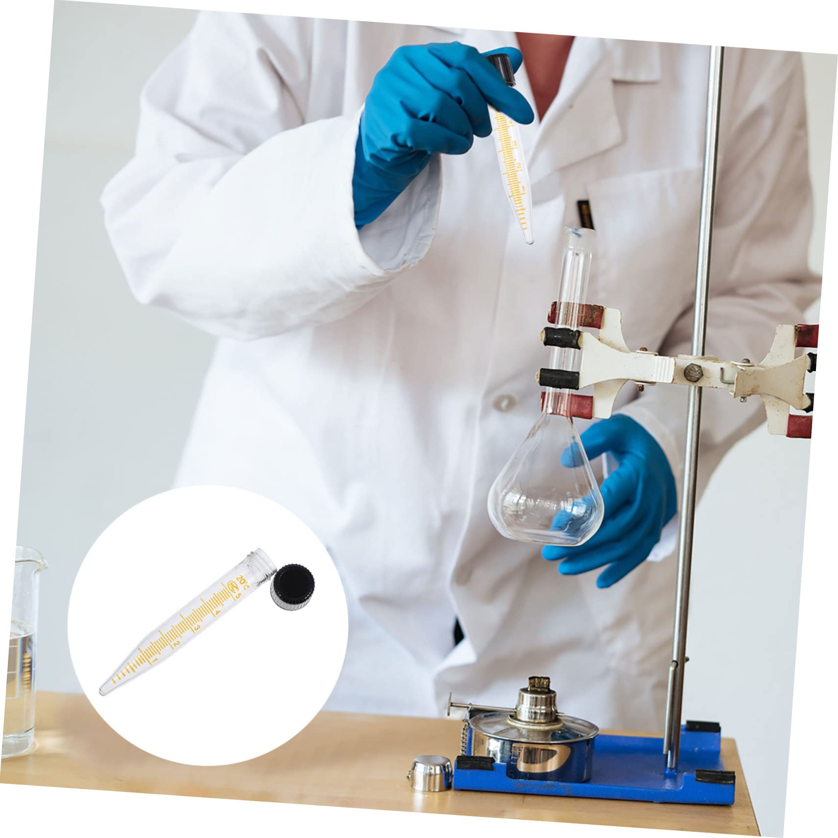 LIFKOME 5ml Glas Zentrifugenröhrchen Mit Sicherem Verschluss Durchsichtige Probenflaschen 10 Stück Mikrozentrifugenröhrchen Für Laborproben Und Lagerung