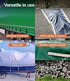 NEMAXX® Bâche de Protection 650 g/m² 4x6 m (24 m²) Blanc – bâche tissée PVC indéchirable, 100% imperméable & résistante aux UV, œillets en Laiton – pour Camion, Bois, Piscine & Jardin - 4