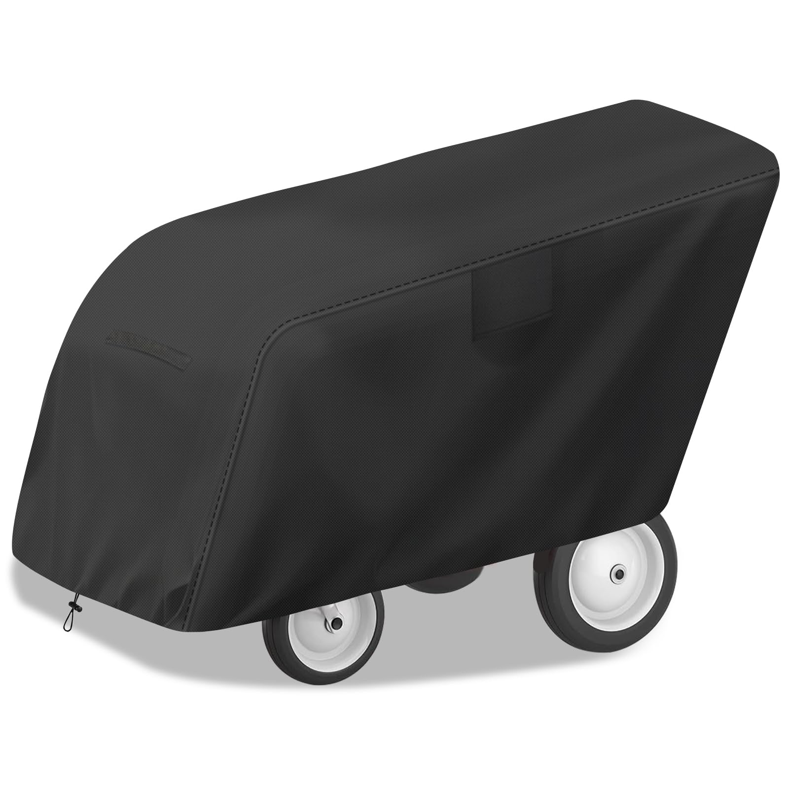 Outdoor Buggy Tarp Cover, Heavy Duty 600D Waterproof 6 Passenger Seater Stroller Cover, UV & Dustproof Protective Fitted Cover for Commercial Daycare