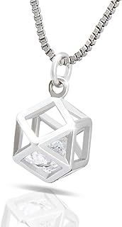 [ANDTIG] 正規品 ネックレス レディース ペンダント 【ギフトBOX付き】 金属アレルギー対応最高級ジルコニア シルバー925女性 アクセサリー 記念日 結婚式誕生日 プレゼント【ギフトBOX付き】