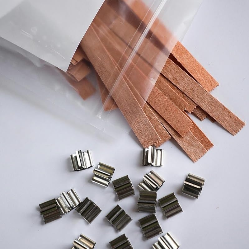 13 * 130MM 10/20 zestawów przekładni dwuwarstwowych duże knoty drewniane do wyrobu świec z metalowym uchwytem bezdymne sojowych(20sets)