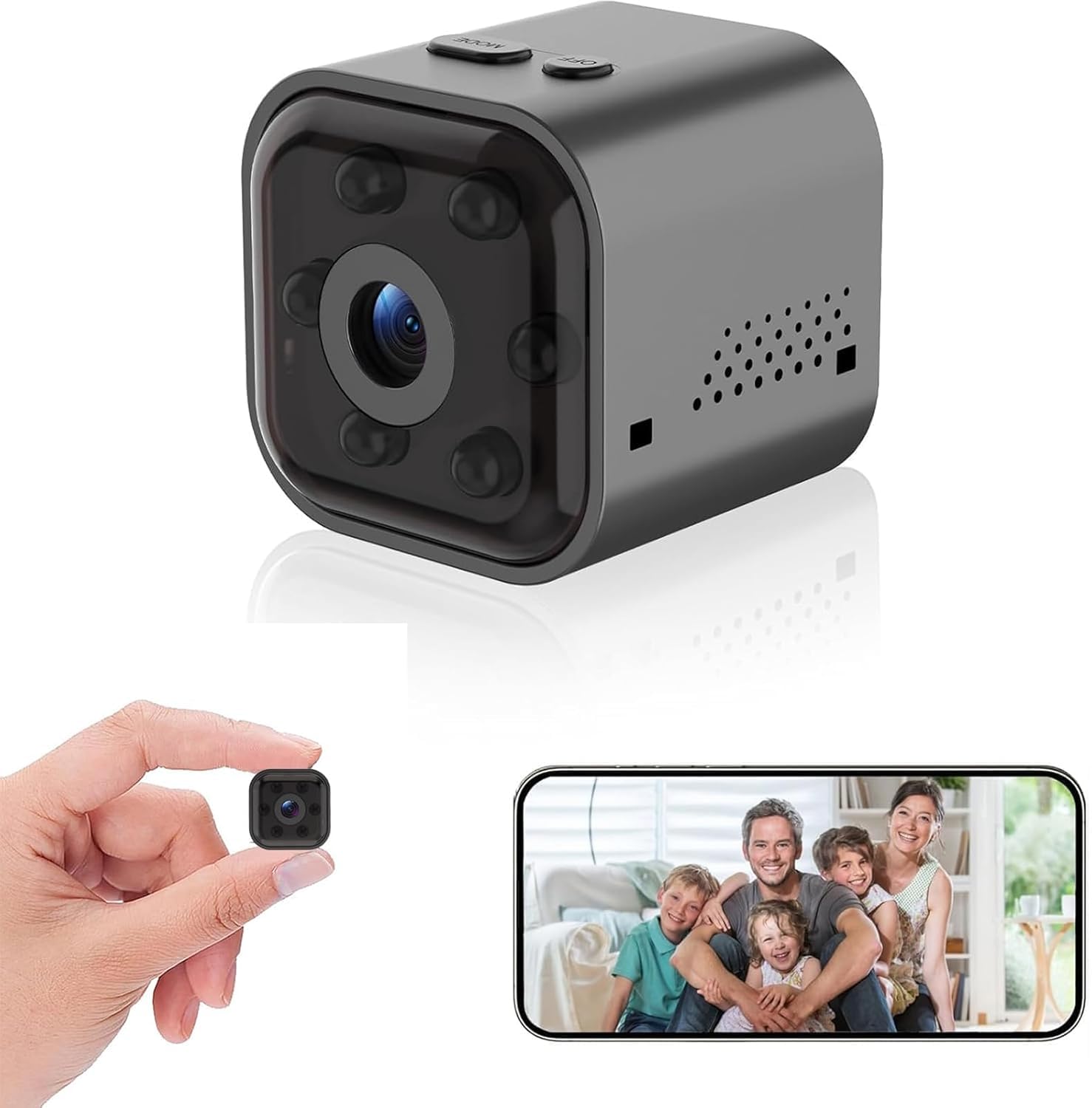 Hidden Camera - 1080P HD WiFi Wireless Security Camera - Nanny Camera - Best Mini Car Cameras for