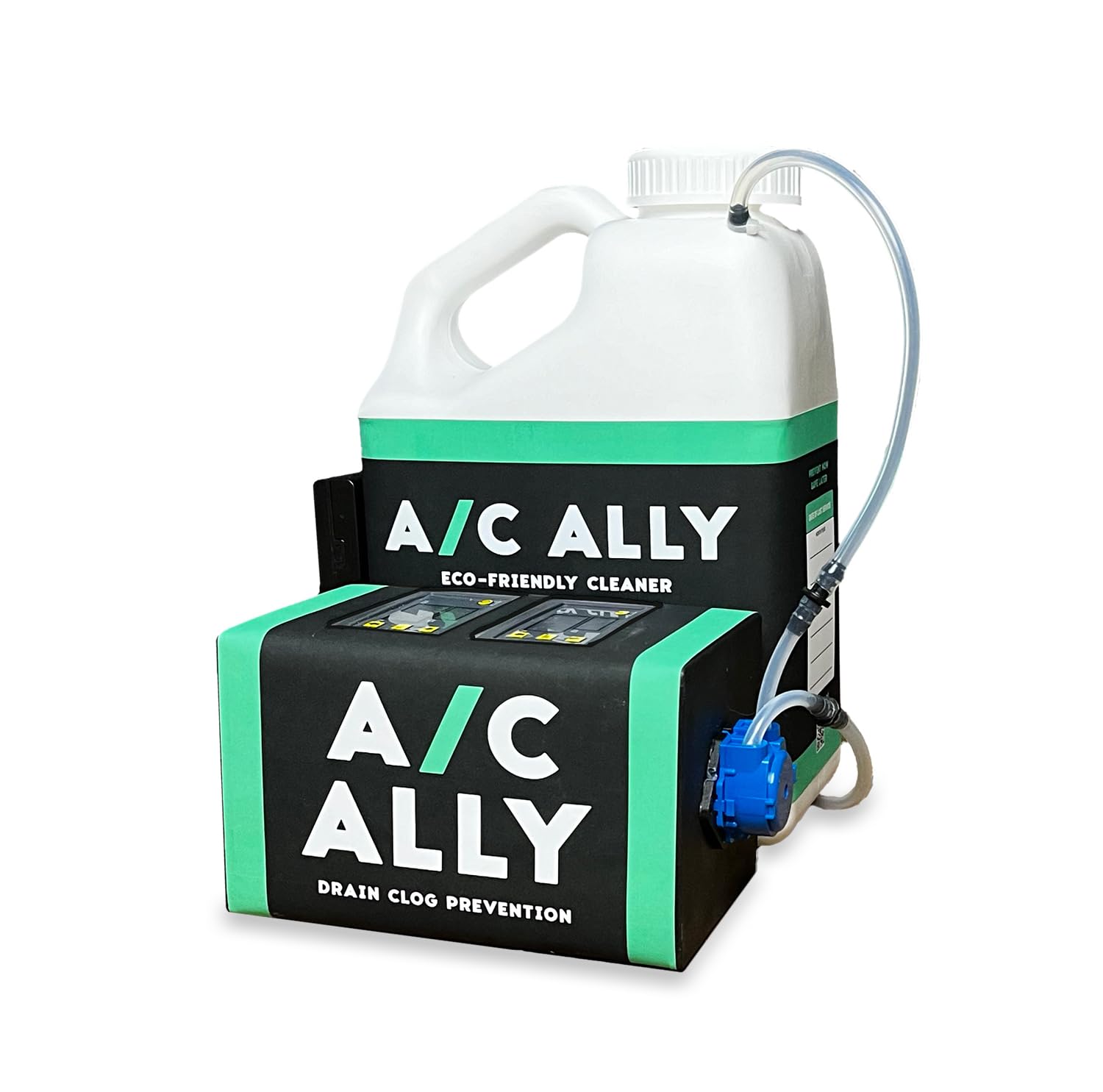 Automated A/C Drain Line & Pan Cleaning System | Prevents Clogs, Overflows & Shutdowns | Easy Install Drain Cleaner - HVAC & A/C Unit Cleaner | Year-Long Protection