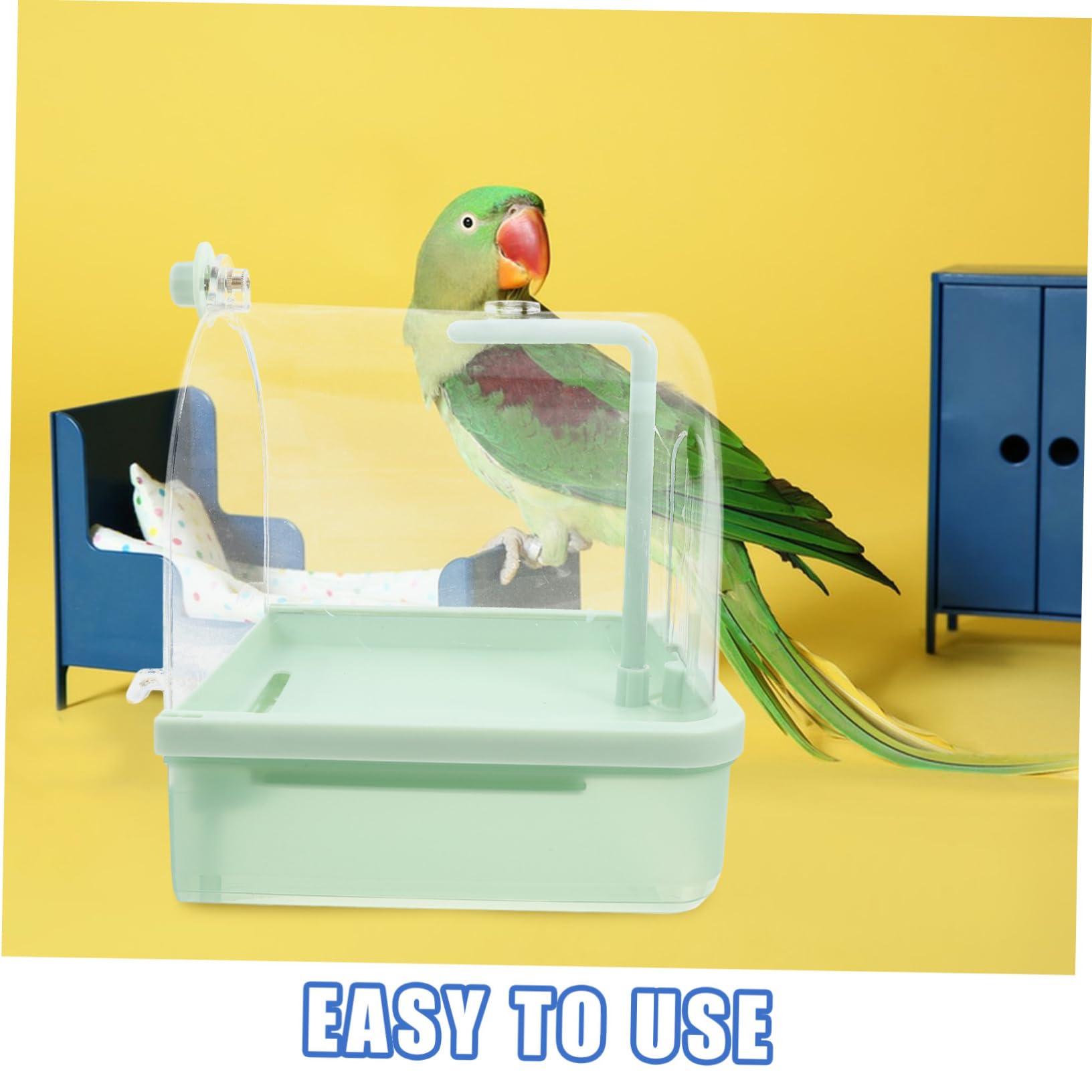 Vasca per Uccelli con Rubinetto Bagno Automatico per Pappagalli e Uccelli di Tutte Le Accessori per La Pulizia e Benessere