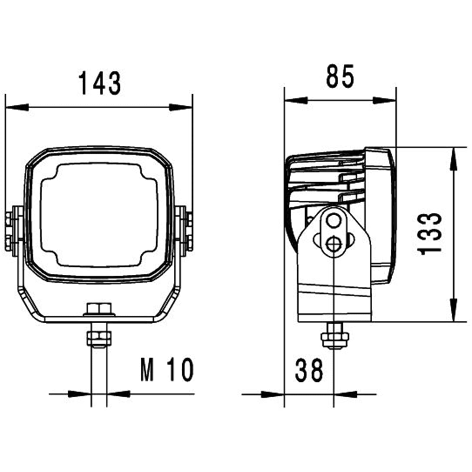 HELLA 1GA 995 606-081 LED-Arbeitsscheinwerfer - Ultra Beam Gen. II - 24/12V