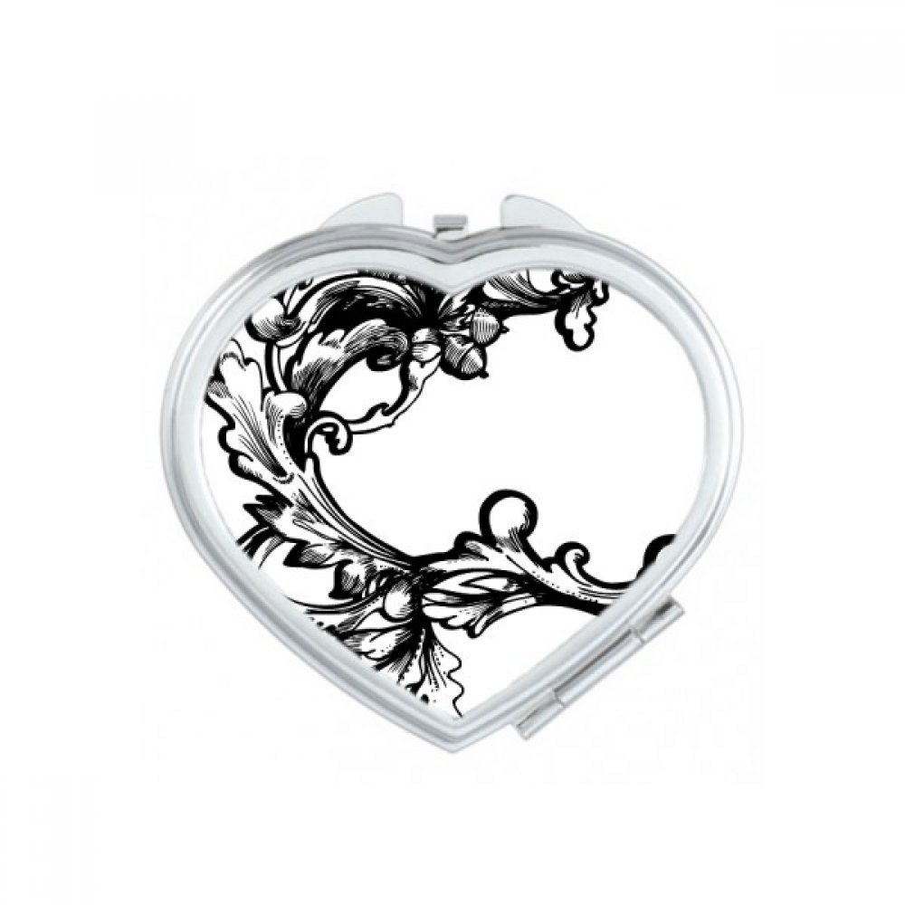 Miroir de poche portable pour corriger son maquillage partout grâce au format compact baroque