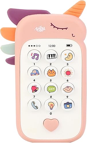 Unicorn First Learning - Teléfono de juguete para bebés y niñas, sonidos, música, cesta de Pascua, juguetes con música, juguetes para bebés de 6 a