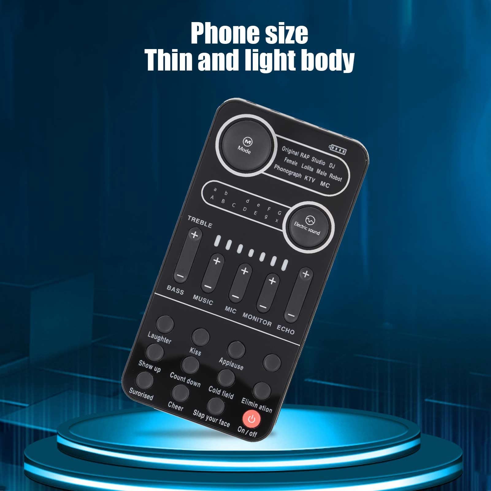 Scheda dal con 13 Effetti Sonori, Mixer Bluetooth DJ per Telefoni iOS/Android, Computer, Tablet, , Scheda per Streaming Live, Trasmissione di Musica, Registrazione(K9)
