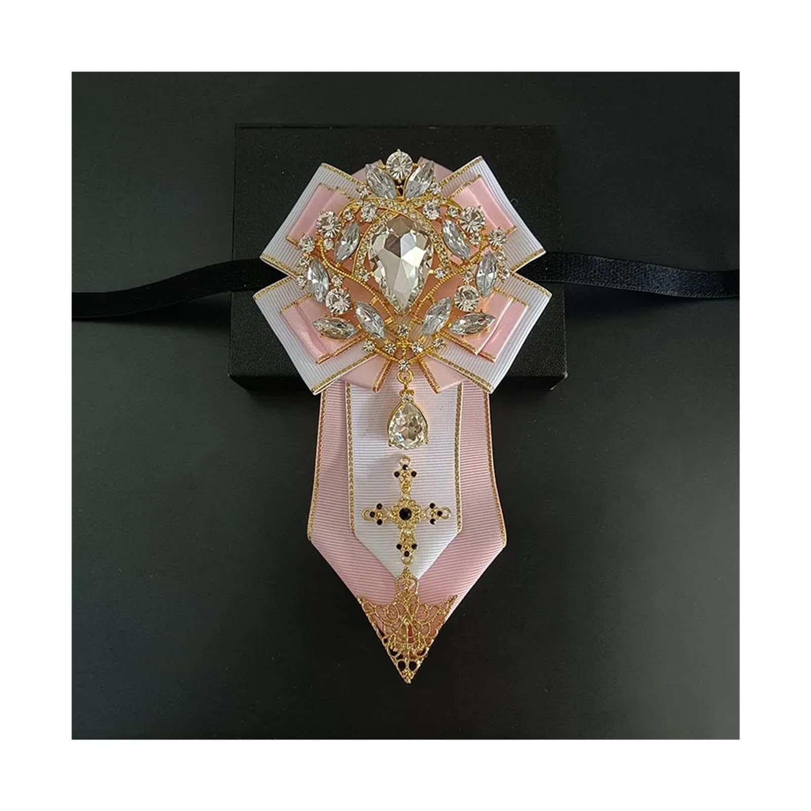 Pajaritas Hombre Pajarita de Boda for Hombre, joyería, Collar de Banquete de Negocios, Pajaritas de Diamantes de imitación con Flores(Color15)