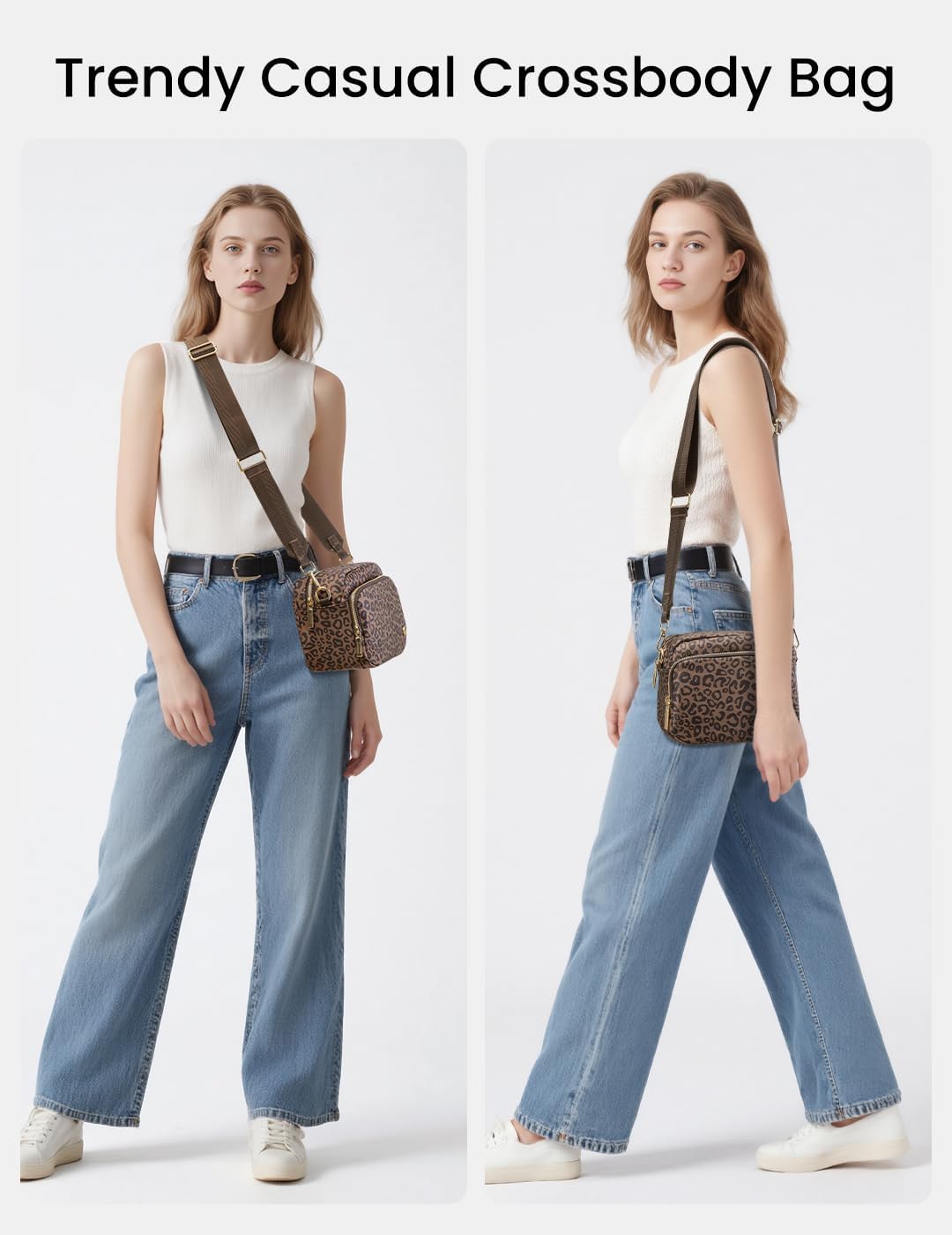 MEXS Small Crossbody Bags for Women, Mini Casual Cross Body Bag Travel Purse, Adjustable Strap Shoulder Handbags Wallet thumbnail