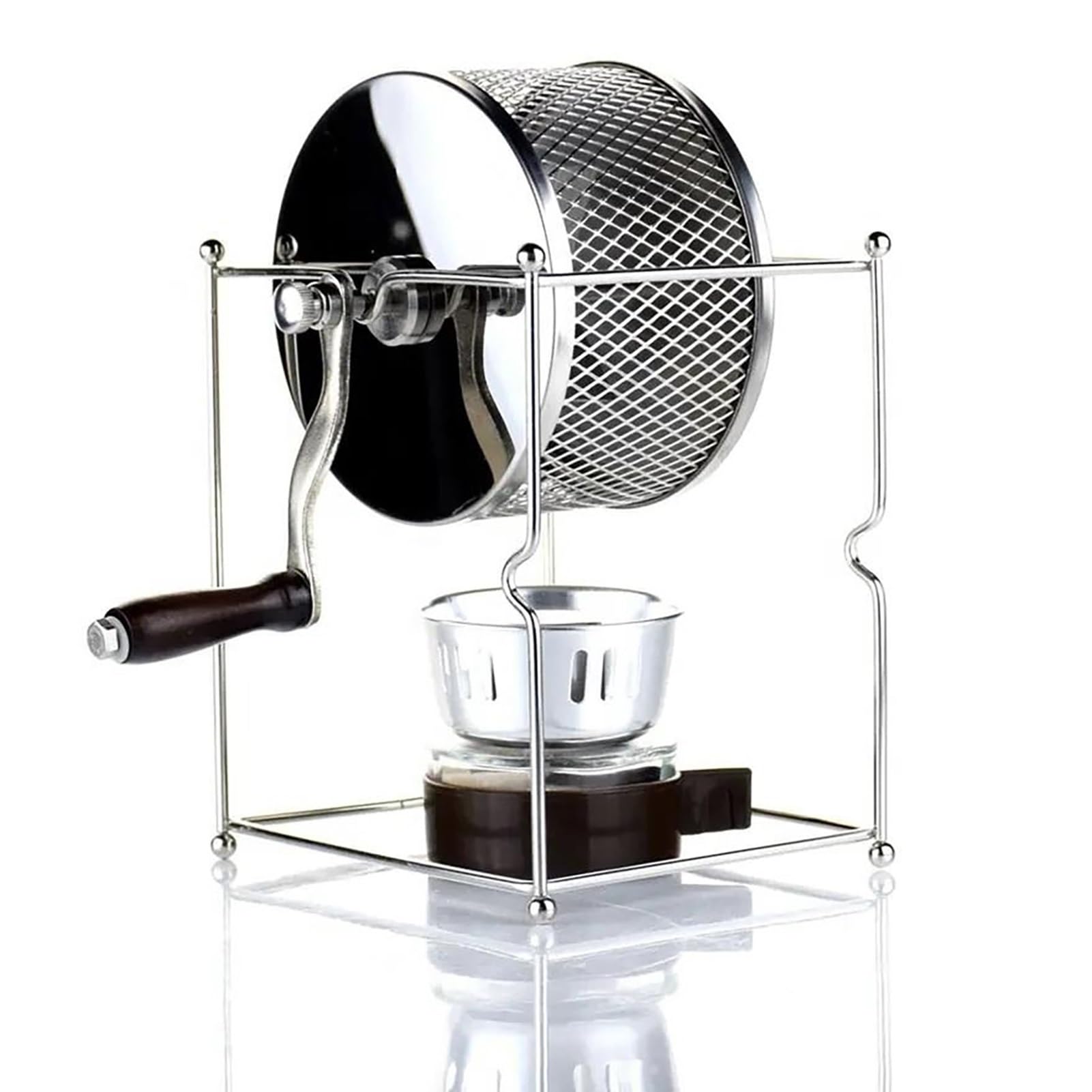 Torréfacteur de café en grains manuel en acier inoxydable pour maison