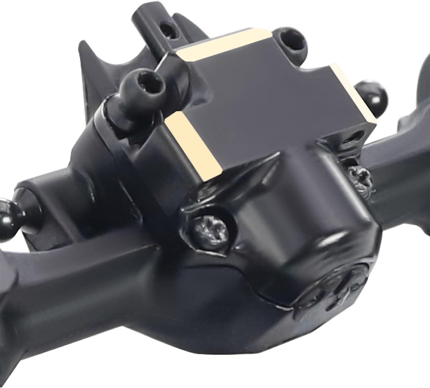 Black Coating Brass Front Rear Axle Cover Weights Diff Cover for RC Crawler AXIAL SCX30 Ford Bronco Jeep Wrangler JLU Upgrade Parts