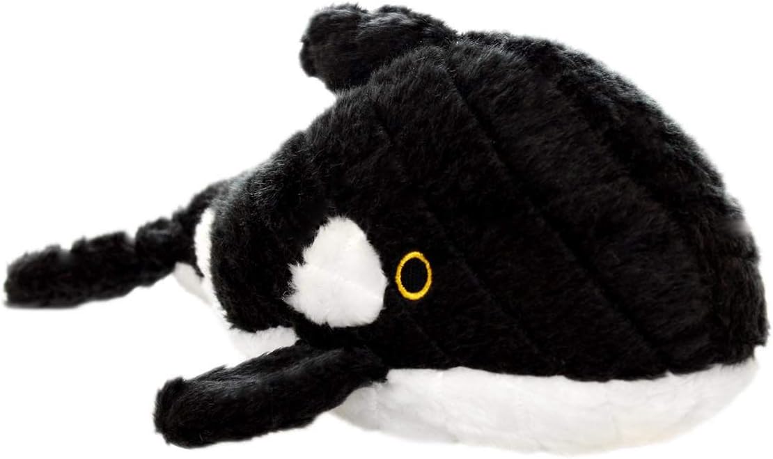 MIGHTY- Ocean - Squeaker - Multiple Layers. Made Durable, Strong & Tough. Interactive Play Dog Toy (Tug, Toss & Fetch). Machine Washable & Floats. (Whale, Large 2 Pack)