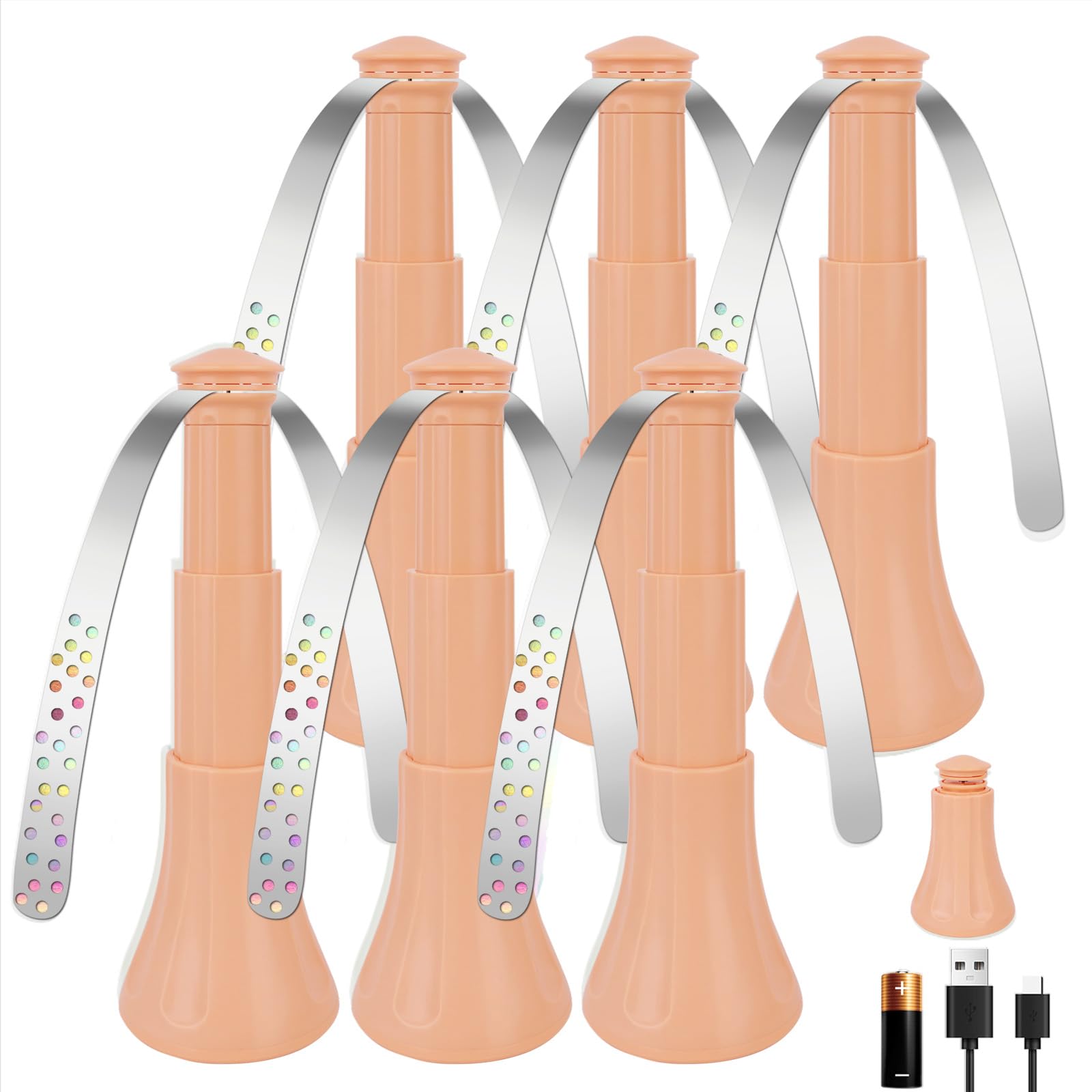 Ventilateur anti-mouches de table orange YWAQMCT lot de 6 répulsif insectes lames holographiques