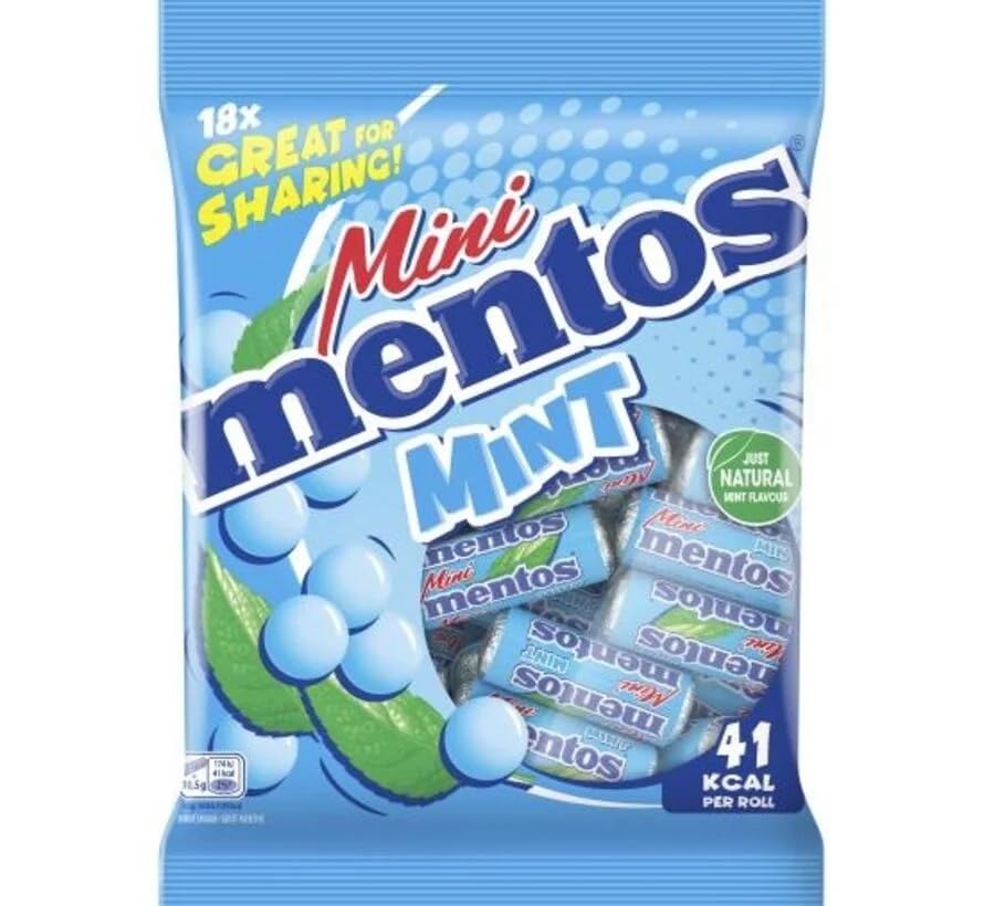 Mentos Mini Mint bolsa 18 rollos de menta miniatura 1