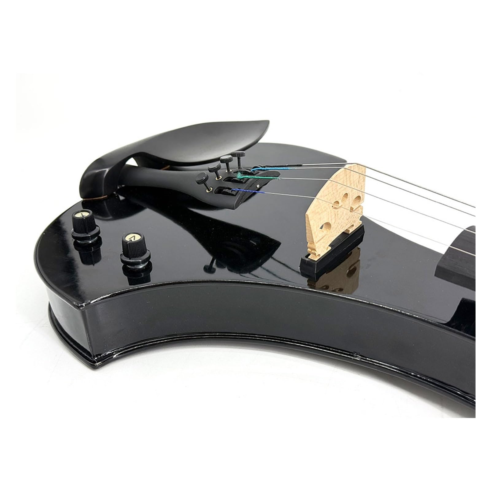 Violino Elettronico Professionale 4/4 Strumento A Corde Nere Violino