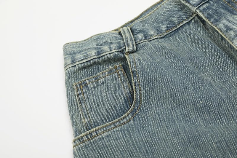 Men's Jeans American Retro Loose Commute Casual Daily Pants4