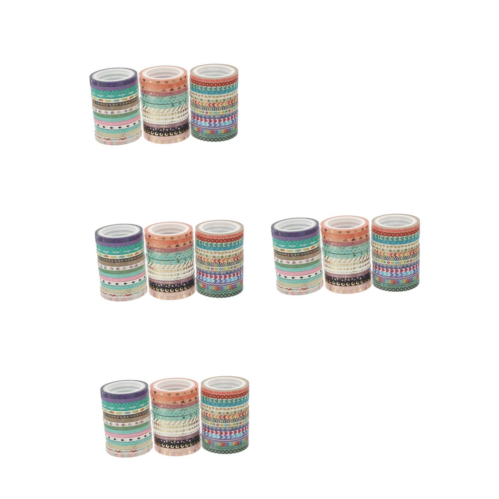 Housoutil 4 Set Washi Tape Multi Nastro Decorativo Per Scrapbooking Diy E Decorazioni Facile Strappare E Adesivo Residui 48 * 4