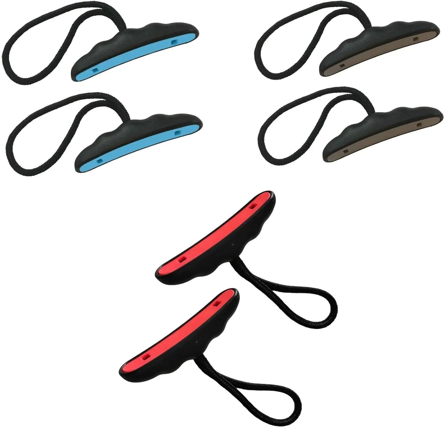 Kayak Handles 10Pcs Kayak Handles Toggle Boat Rope Handles Universal with Cord for Rowing Accessories for Portable Boats