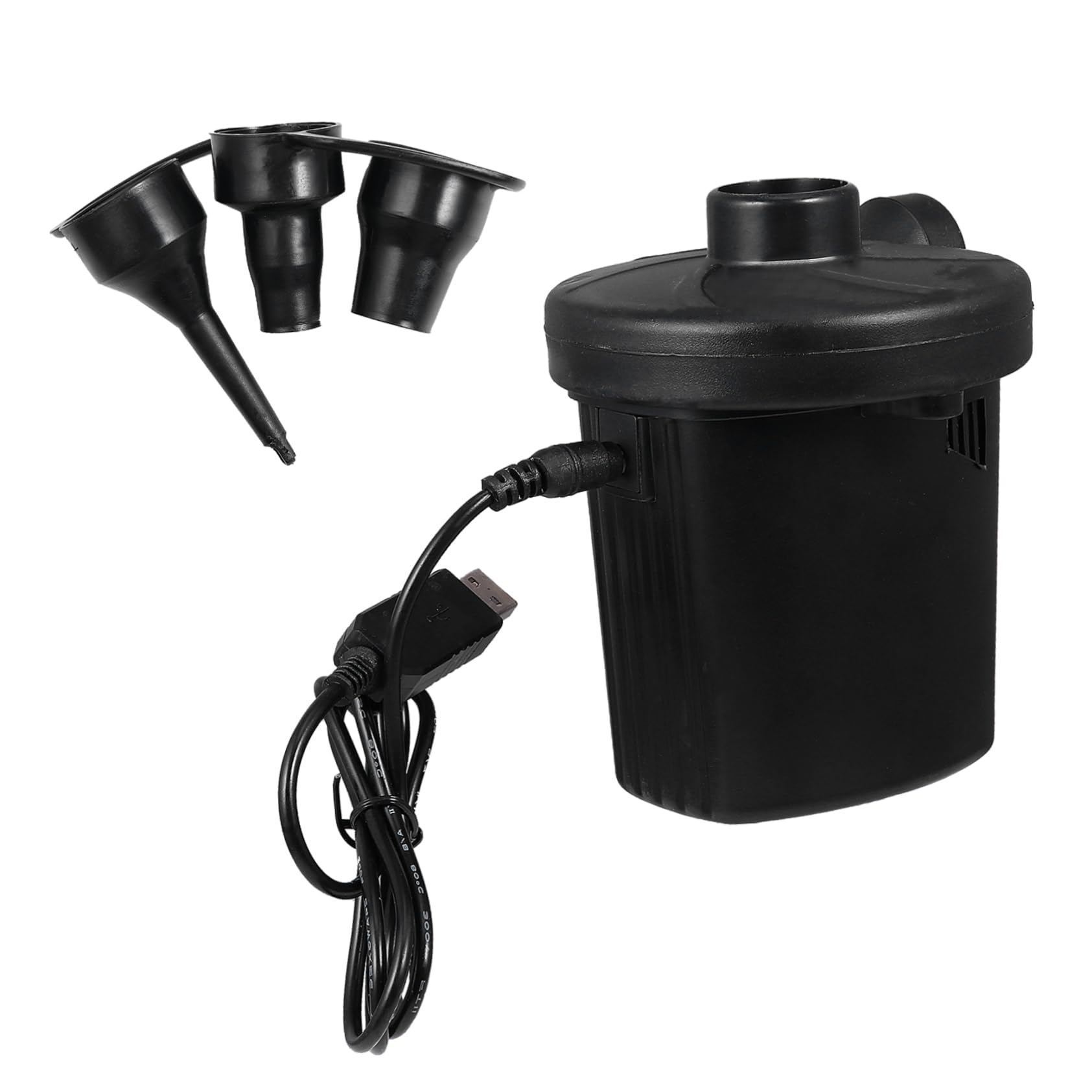 GRIRIW Rechargeable USB Electric Air Pump for Fast Inflation Deflation of Air Mattresses Rafts Boats Pool Toys Compact Design for Storage