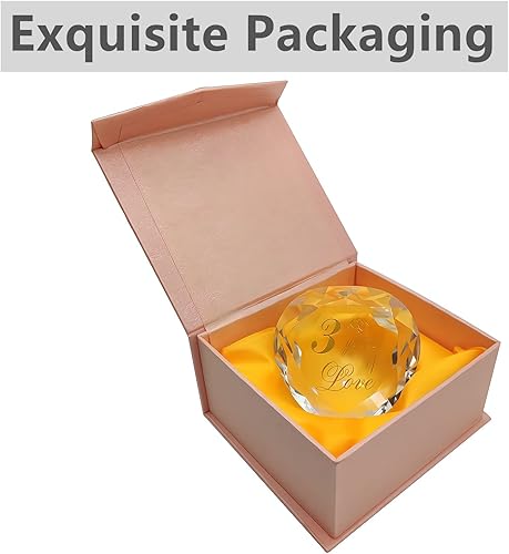 Miniatura 62 de Regalos de cristal de 30 aniversario para marido, esposa, novio o novia, lindo aniversario de boda, día de San Valentín, regalos románticos para 30
