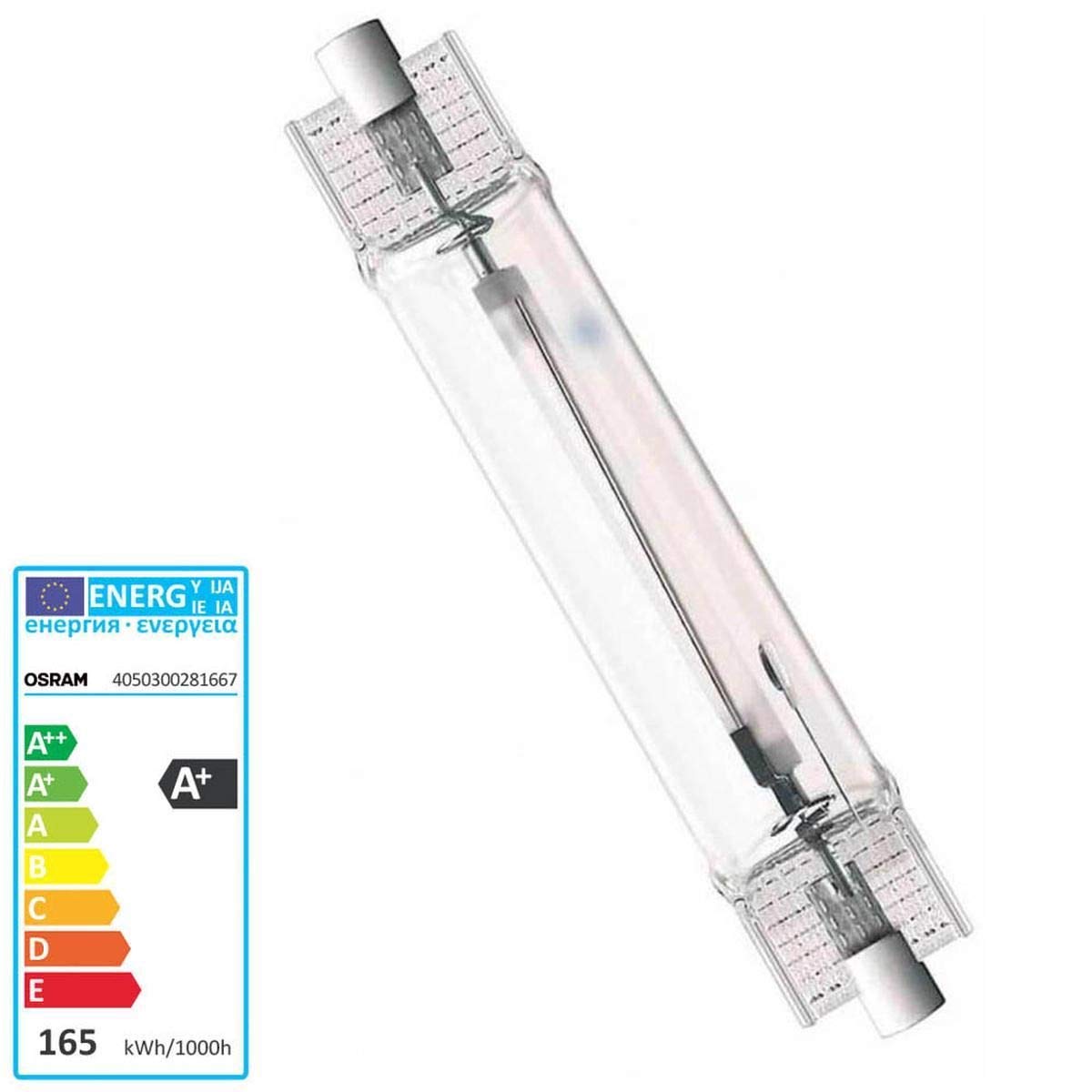 Lampada Al Sodio OSRAM VIALOX NAV-T SUPER 4Y, 50W E27, Durata Fino A 36000 Ore, Per Apparecchi Aperti E Chiusi