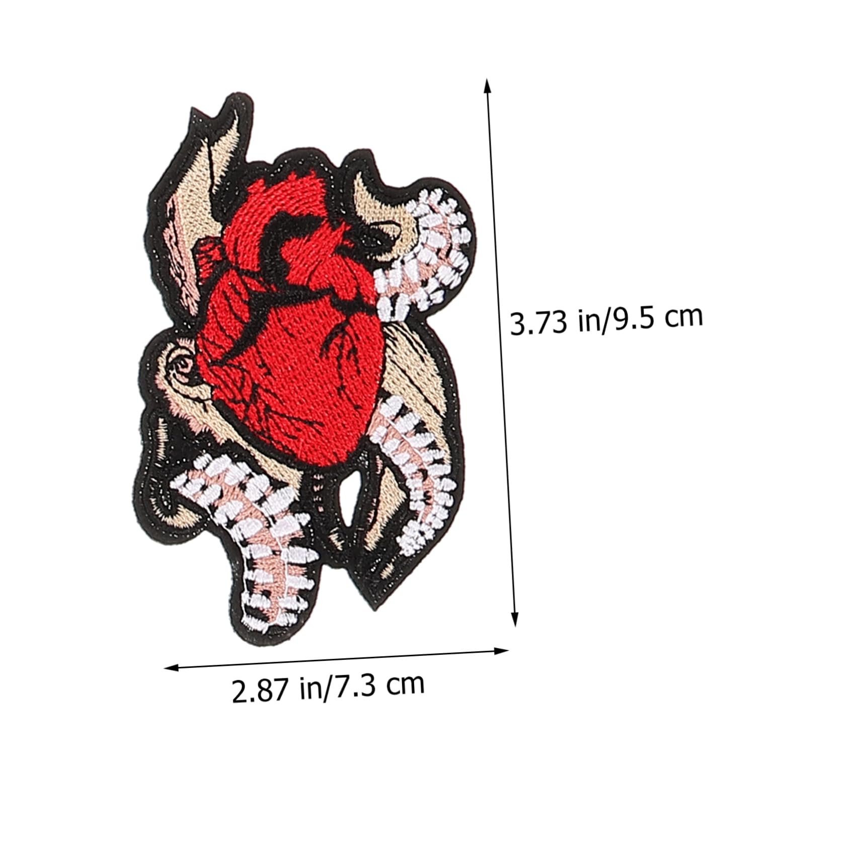 SHINEOFI 5 Set Patch Per Ricami Cardiaci Per Riparare Il Tessuto Vestiti A Forma Di Cuore Riparazione Toppe Ricamate Applique Cucire Toppe Per Vestiti Moda Cerotti Stoffa 12 Pezzi*5