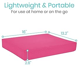 Vive Balance Pad - Foam Board Yoga Mat Block for Physical Therapy, Stability, Workout, Knee and Ankle Exercise - Equipment for Strength Training, Rehab - Large Floor Pad for Adults, Kids