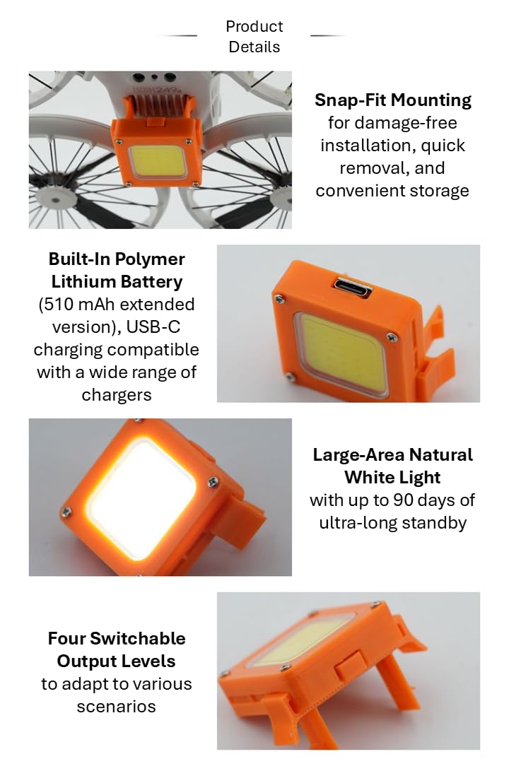ILEI Flip Multifunktions-Nachtfluglicht für DJI Flip