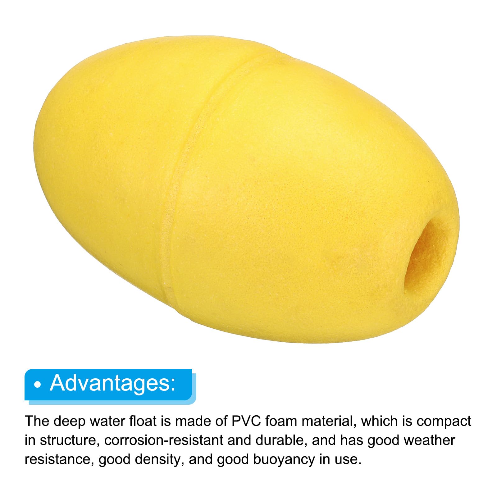 PATIKIL Bouée Flottante En Corde – 4 Pièces, PVC 190g, Diam.60 Mm – Marquage, Délimitation, Flottaison Pour Kayak, Piscine, Quai