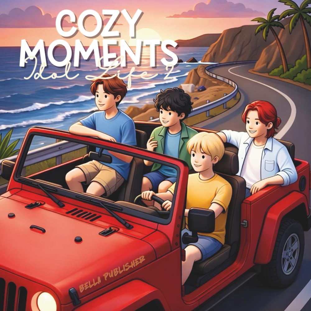 Idol Life Cozy Moments 2: A Coloring Book of K-Pop Idol Friendship, Daily Life, and Calm Behind-the-Scenes (Cozy Moments: Simple Bold Lined)