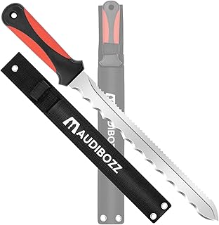 Insulation Knife & Sod Cutter Knife, 11.14-Inch Stainless Steel Sharp Double Sided Blade for foam insulation, Rockwool and Lawn Repair