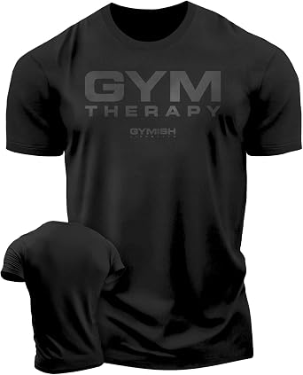 Gymish Lifestyle Gym Therapy Motivational Heavy Workout Shirts for Men